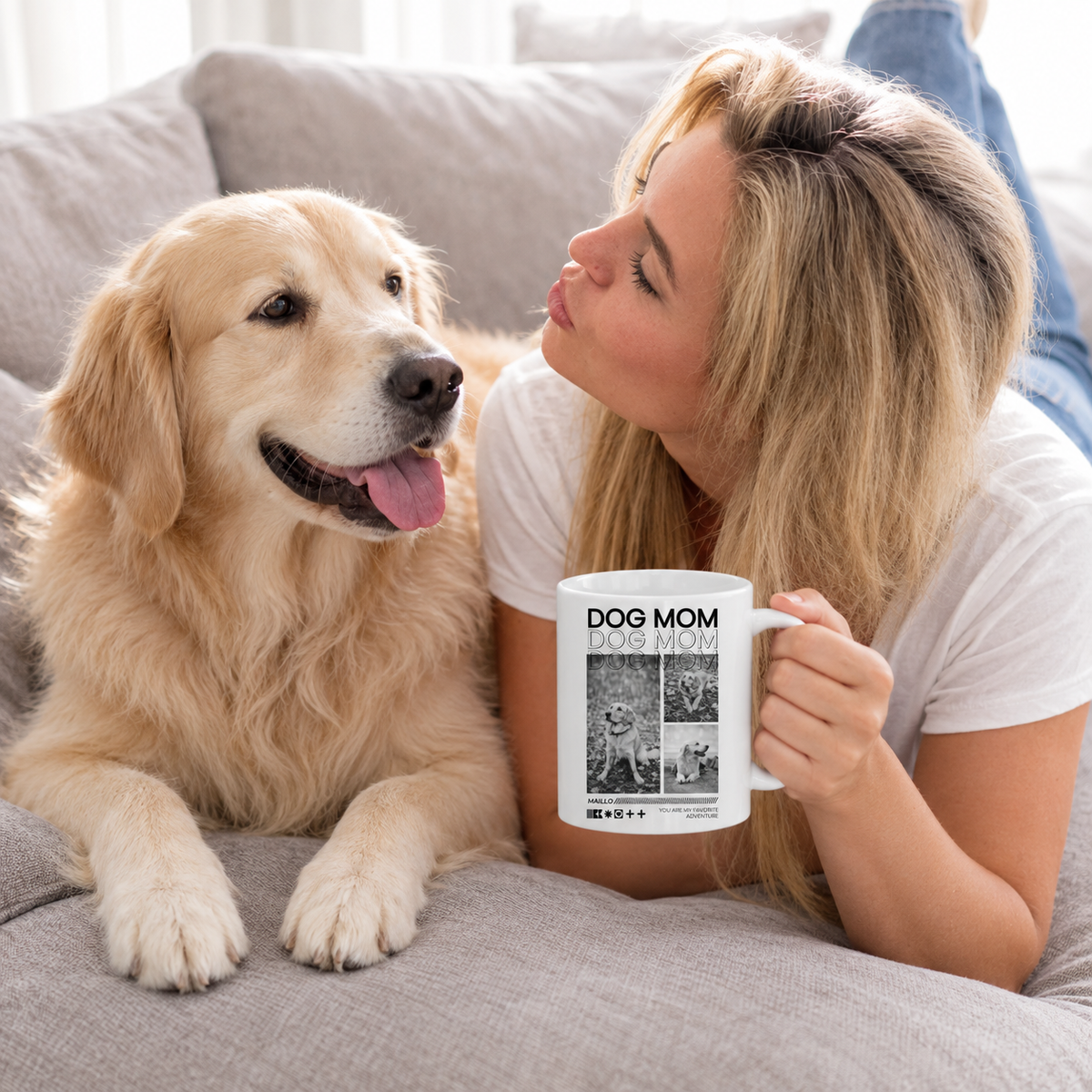 Taza personalizada – Dog Mom – imagen del producto 4 de 4