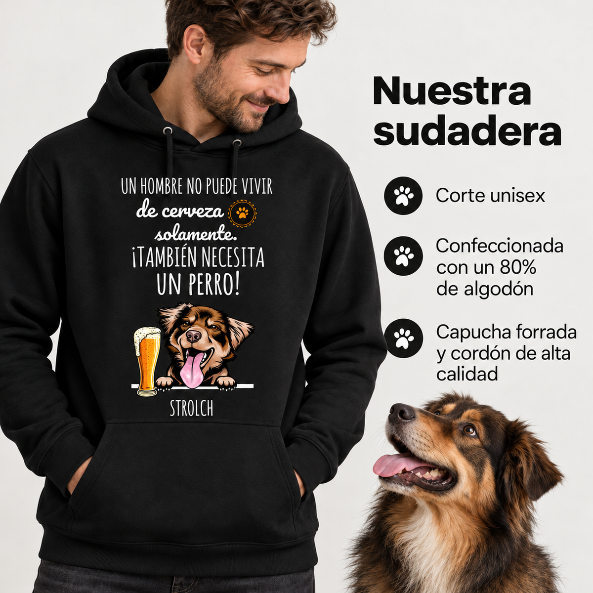 Petamor Hoodie BeerDog ES 06_Produktinfo