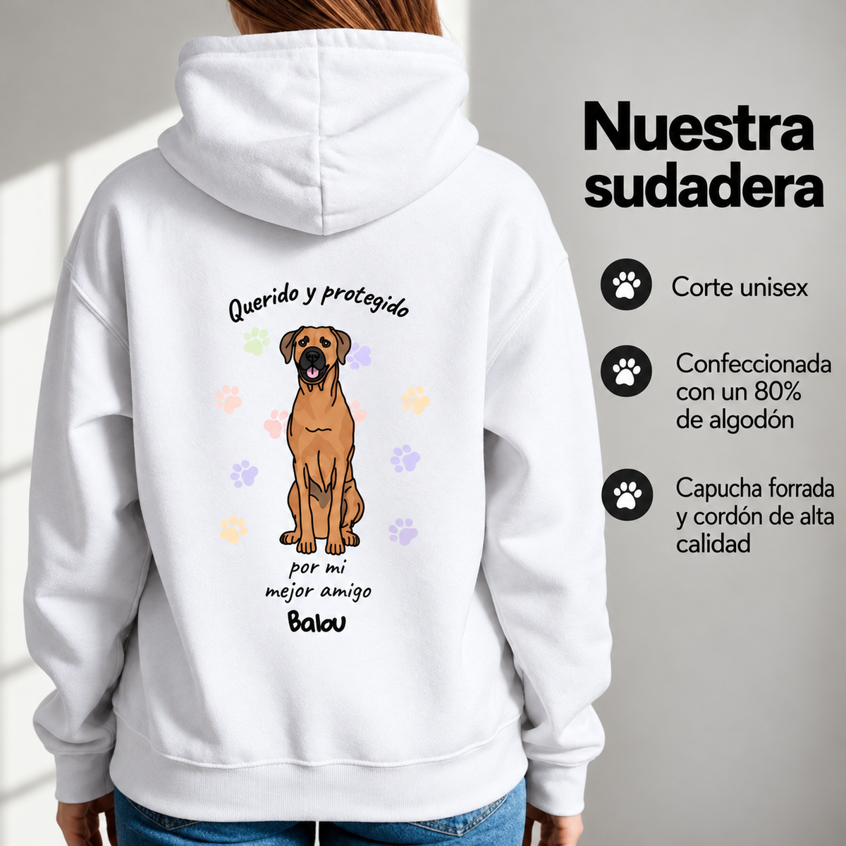 Petamor Hoodie Geliebt Beschuetzt ES 09_Produktinfo
