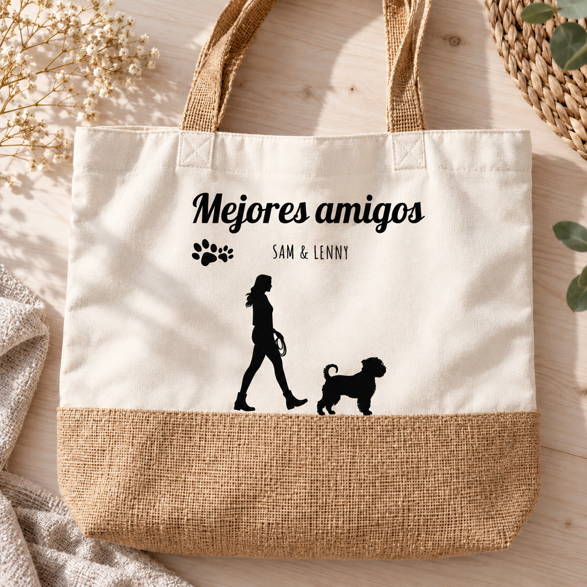 Bolsa de compras personalizada – Mejores amigos
