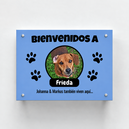 PetAmor ES – Türschild Frieda Foto mit Name – 01