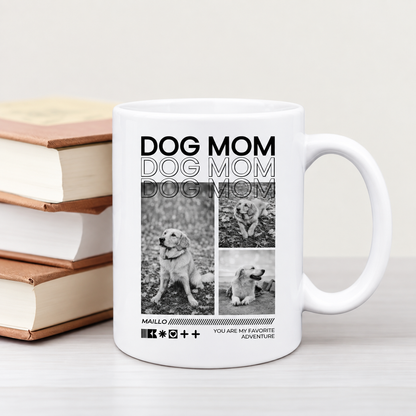 Taza personalizada – Dog Mom – imagen del producto 1 de 4