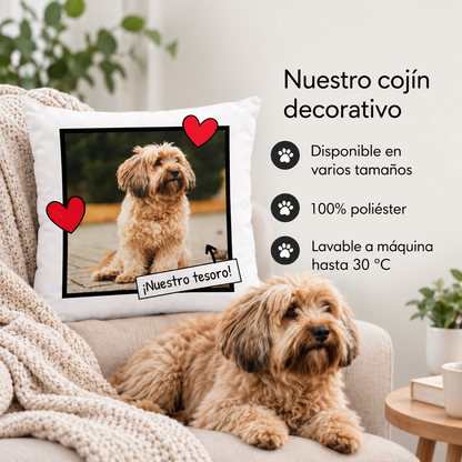 Cojín personalizado – Nuestro tesoro