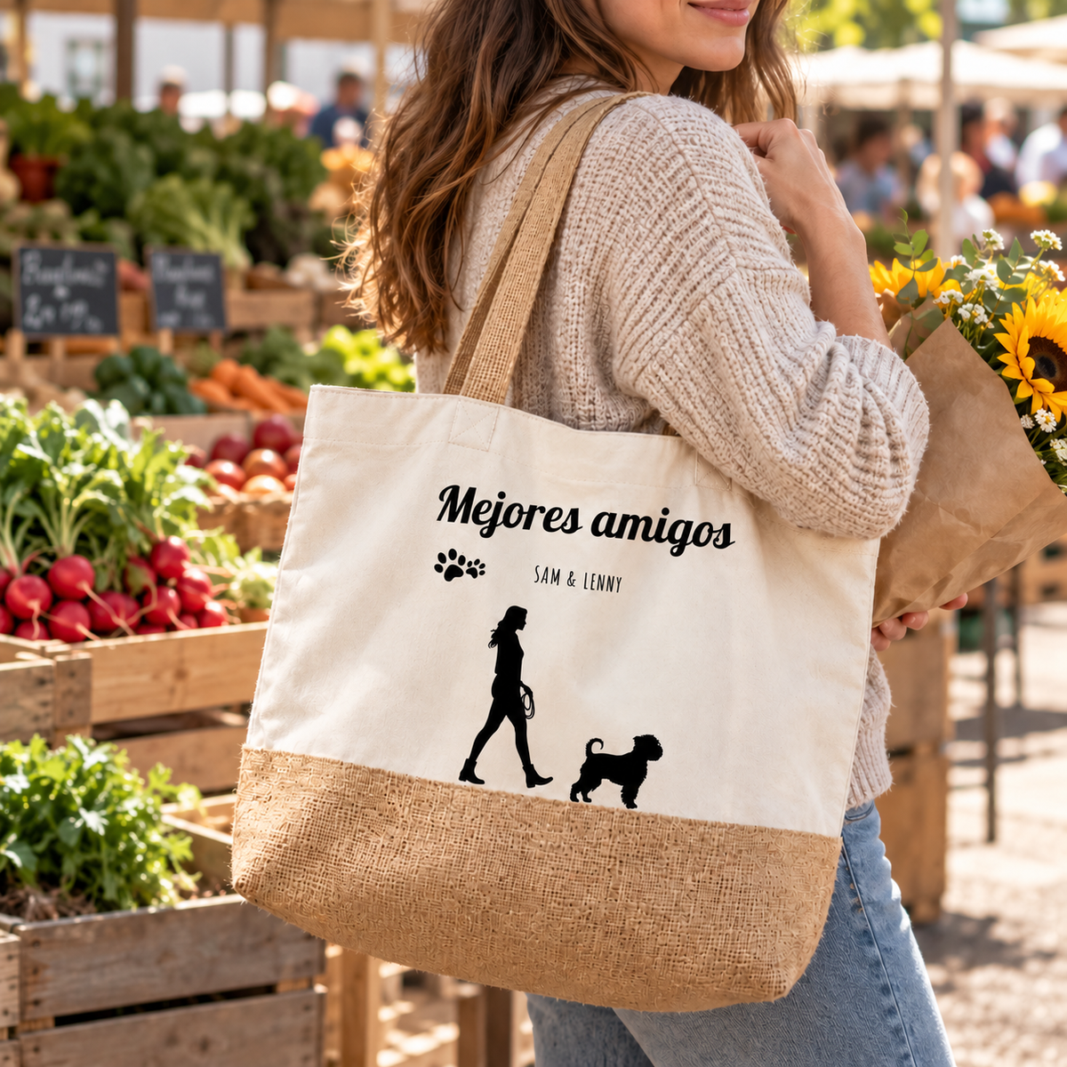Bolsa de compras personalizada – Mejores amigos