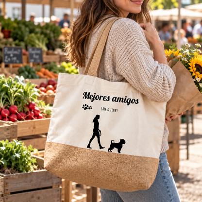 Bolsa de compras personalizada – Mejores amigos