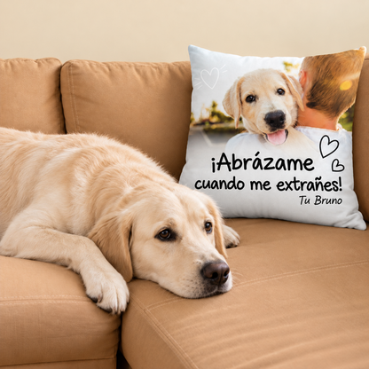 Cojín personalizado – Apriétame cuando me extrañes – imagen del producto 1 de 7