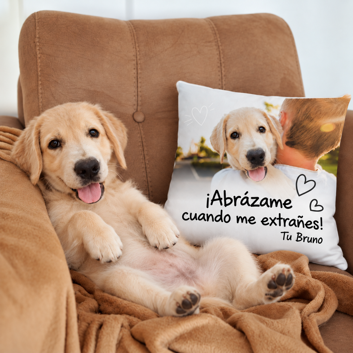 Cojín personalizado – Apriétame cuando me extrañes – imagen del producto 5 de 7