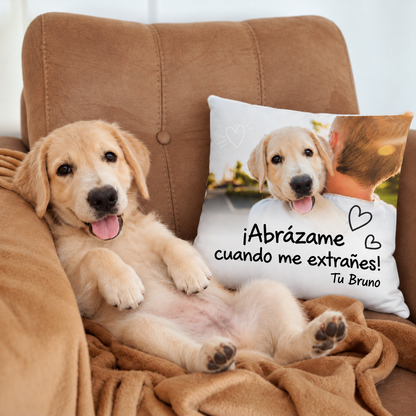 Cojín personalizado – Apriétame cuando me extrañes – imagen del producto 5 de 7