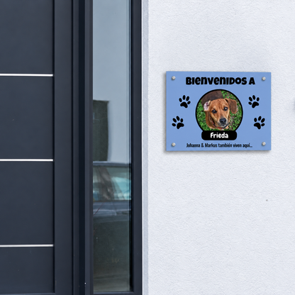 PetAmor ES – Türschild Frieda Foto mit Name – 04