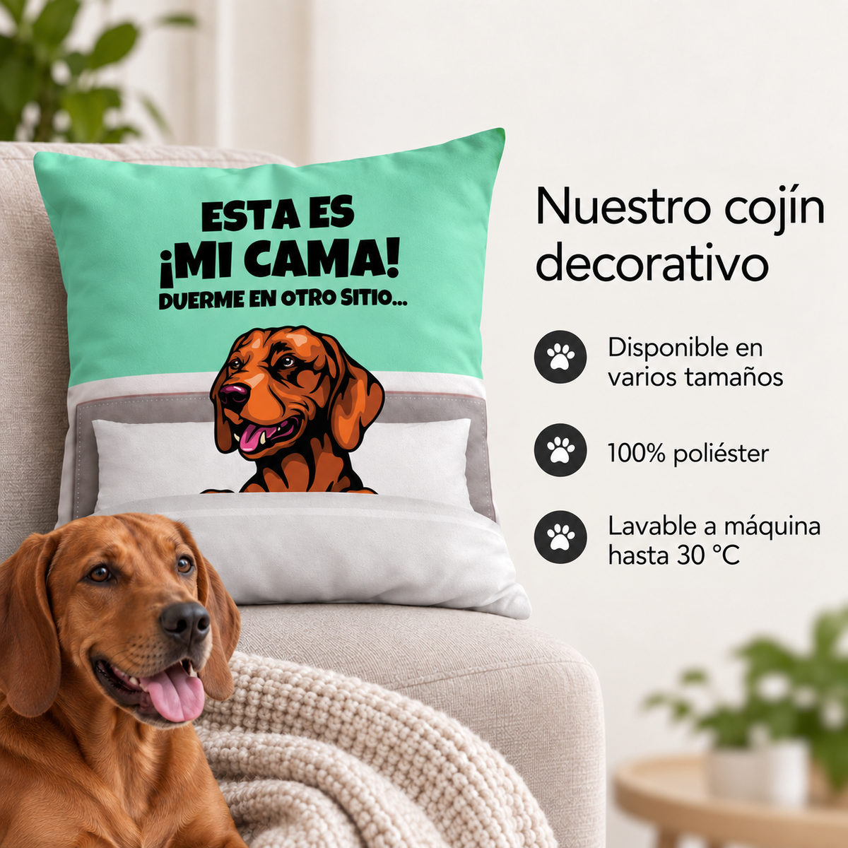 Cojín personalizado – Mi cama
