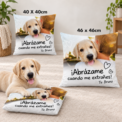 Cojín personalizado – Apriétame cuando me extrañes – imagen del producto 6 de 7