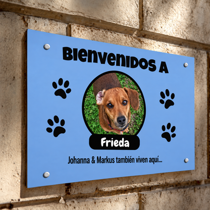 PetAmor ES – Türschild Frieda Foto mit Name – 05