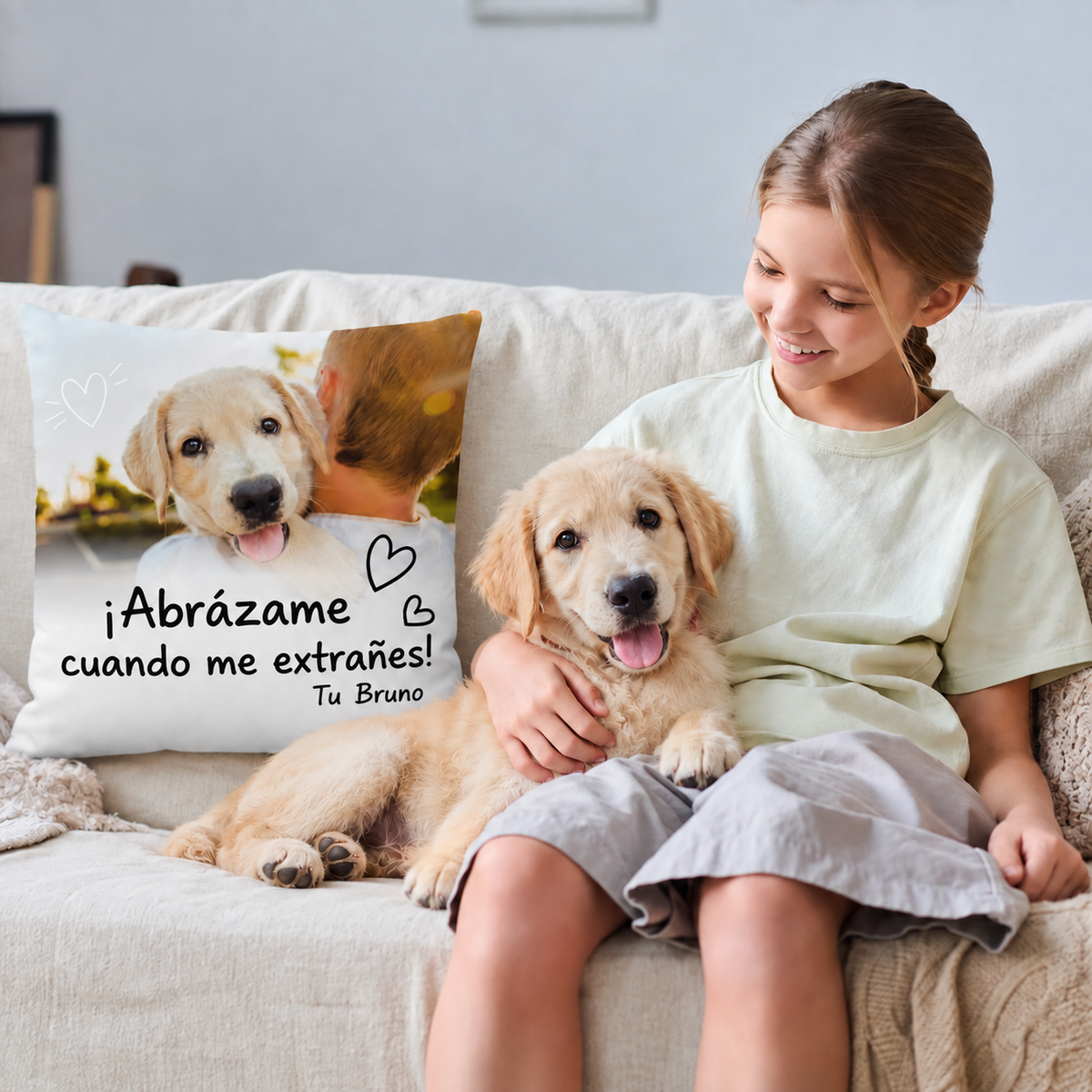 Cojín personalizado – Apriétame cuando me extrañes – imagen del producto 3 de 7