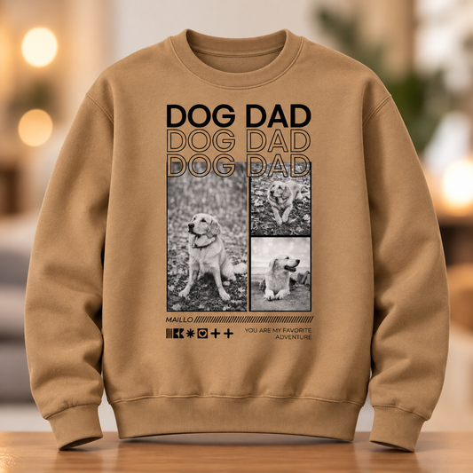 Sudadera personalizada – Dog Dad – imagen del producto 5 de 7