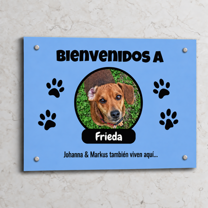 PetAmor ES – Türschild Frieda Foto mit Name – 06