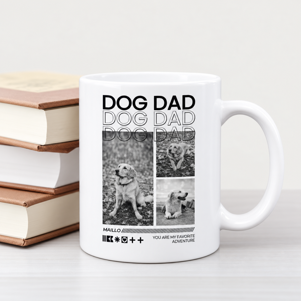 Taza personalizada – Dog Dad – imagen del producto 1 de 4