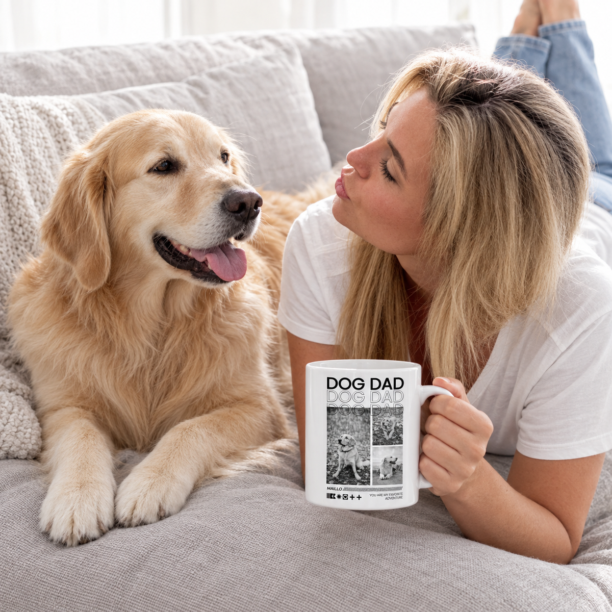 Taza personalizada – Dog Dad – imagen del producto 4 de 4