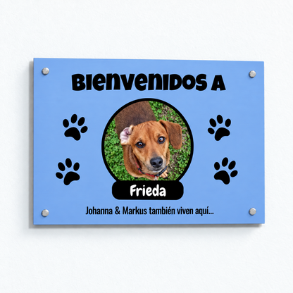 PetAmor ES – Türschild Frieda Foto mit Name – 08