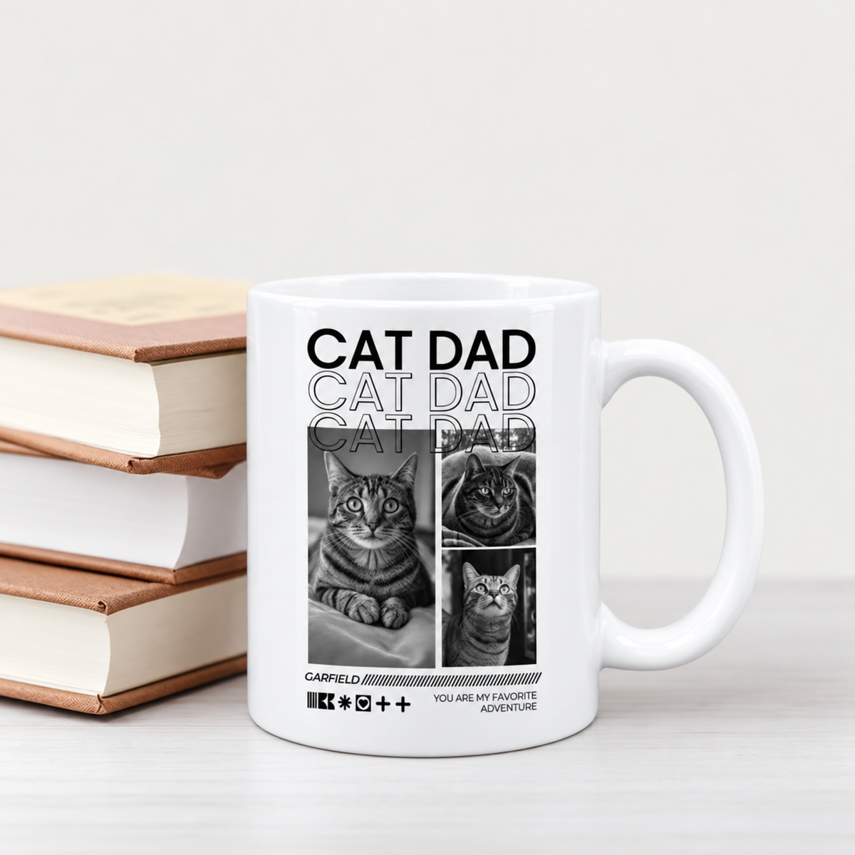 Taza personalizada – Cat Dad – imagen del producto 1 de 4