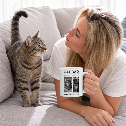 Taza personalizada – Cat Dad – imagen del producto 4 de 4
