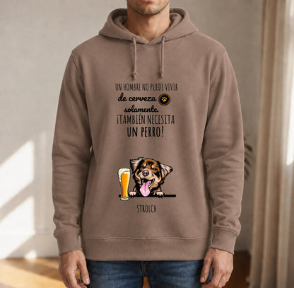 Sudadera con capucha personalizada – Cerveza & Guau – imagen del producto 5 de 7