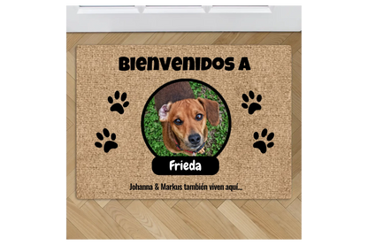 Felpudo personalizado – Foto con placa de nombre – imagen del producto 1 de 1