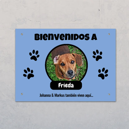 Placa de puerta personalizada – Foto con placa de nombre – imagen del producto 1 de 1