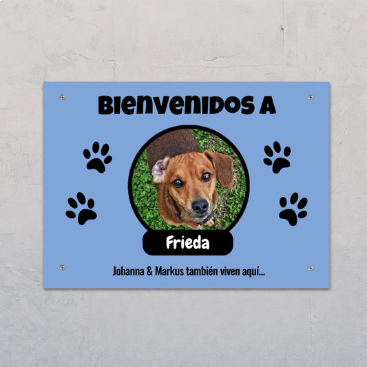 Placa de puerta personalizada – Foto con placa de nombre – imagen del producto 1 de 1
