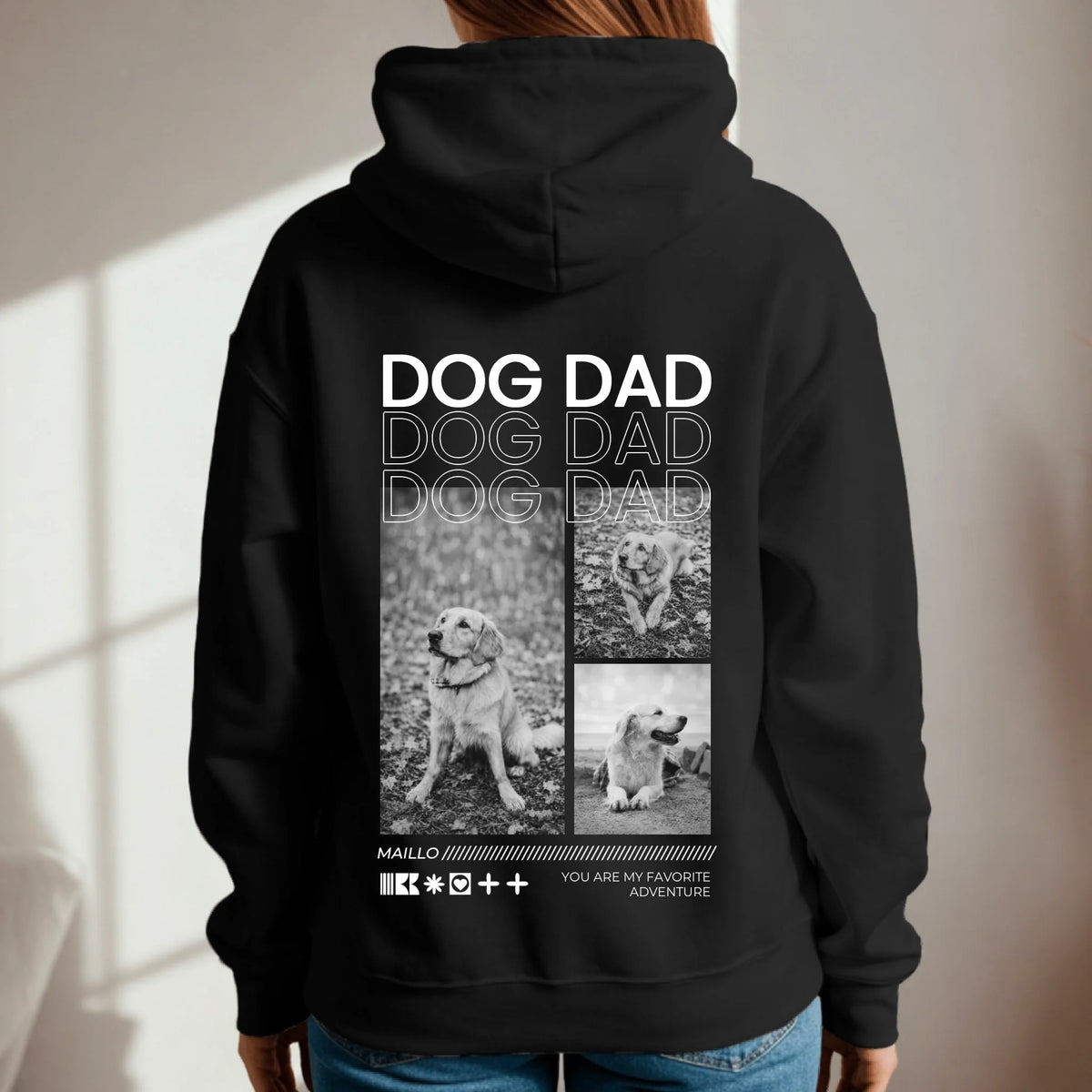 Sudadera con capucha personalizada – Dog Dad – imagen del producto 1 de 9