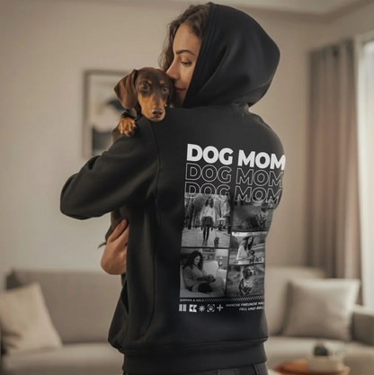 Sudadera con capucha personalizada – Dog Mom – imagen del producto 5 de 6