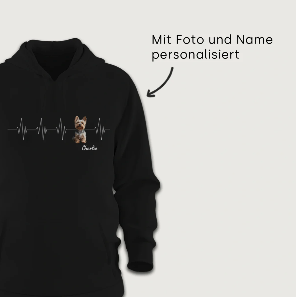 Sudadera con capucha personalizada - Latido
