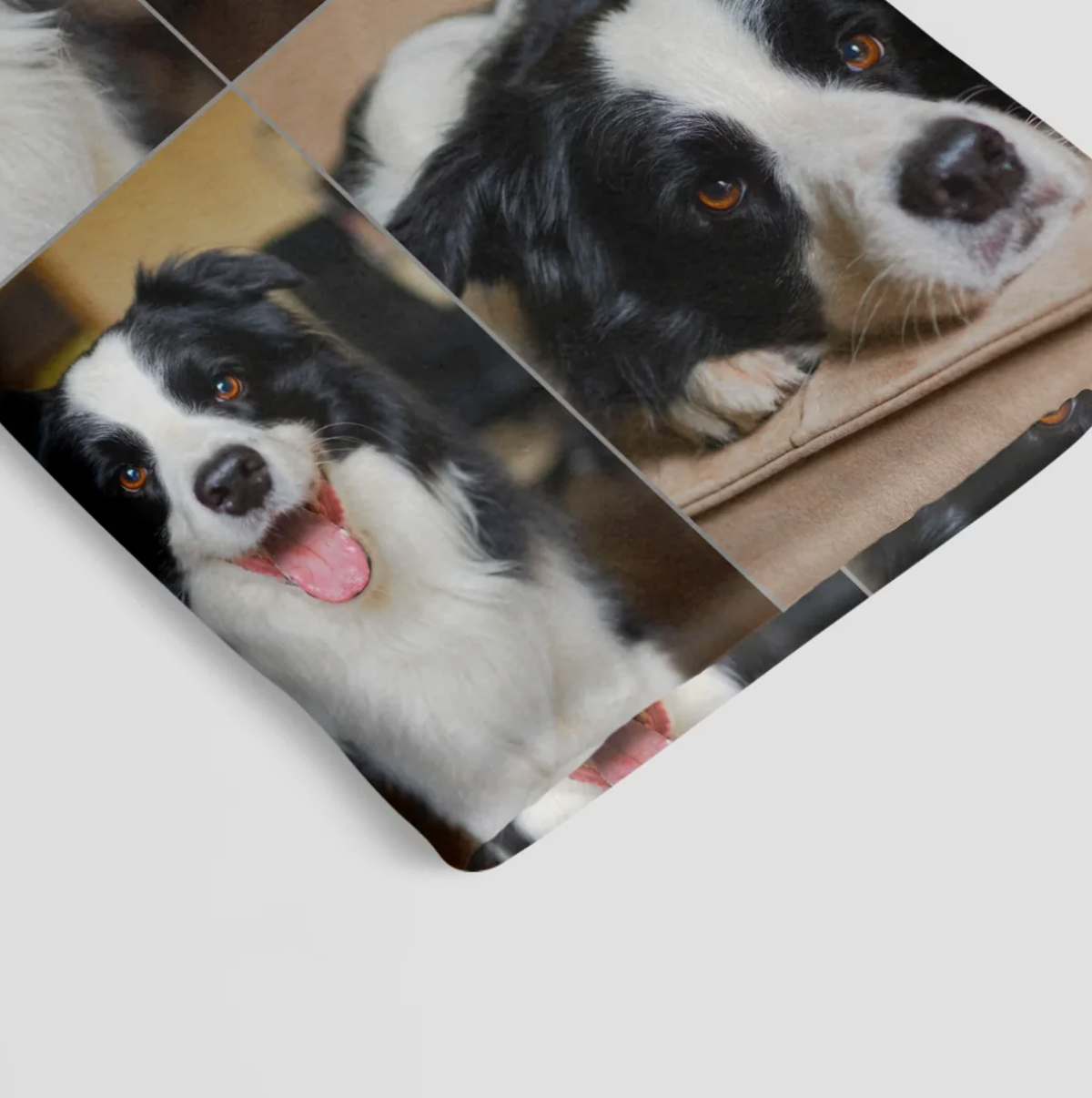 Manta para mascotas personalizada con fotos de un perro, suave y en varios colores.