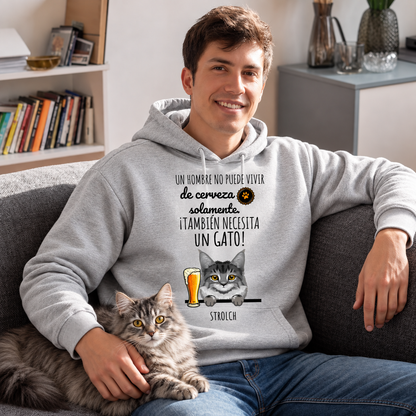 Petamor Hoodie BeerCat ES 04_Sofa_Grau