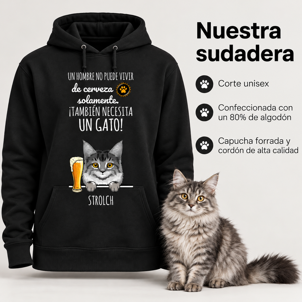 Petamor Hoodie BeerCat ES 06_Produktinfo