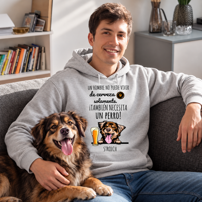 Petamor Hoodie BeerDog ES 04_Sofa_Grau