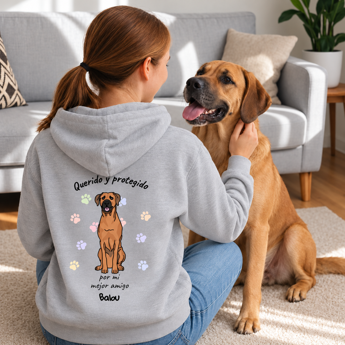 Petamor Hoodie Geliebt Beschuetzt ES 06_Sofa_Grau