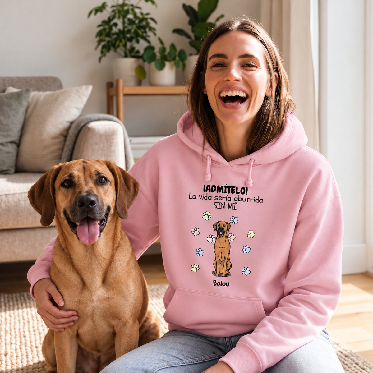 Petamor Hoodie Langeweile ES 02_Zuhause_Rosa