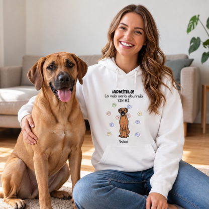 Petamor Hoodie Langeweile ES 06_Wohnzimmer_Weiss