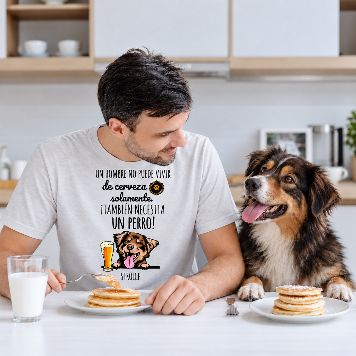 Camiseta Cerveza & Guau – desayuno con perro