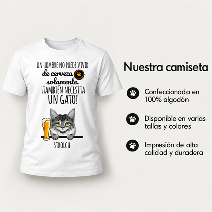 Camiseta Cerveza & Miau – información del producto